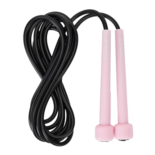 TREXO BASIC Springseil Fitness in Hellrosa mit verstellbarer Länge bis zu 275 cm Springseil verstellbar Ideal für das Training Aus PVC und PP mit verstellbaren Griffen Leicht und komfortabel TREXO BASIC Springseil Fitness in Hellrosa mit verstellbarer Länge bis zu 275 cm Springseil verstellbar Ideal für das Training Aus PVC und PP mit verstellbaren Griffen Leicht und komfortabel von TREXO