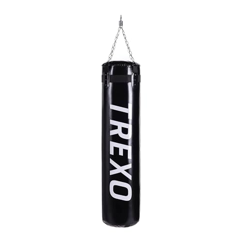 TREXO Boxsack 150 cm | Boxsack Hängend aus Strapazierfähiges PU-Leder | Abriebfeste Polsterung Garantiert | Box Sack Ideal für Boxbegeisterte, Fitness und Boxen Training TREXO Boxsack 150 cm | Boxsack Hängend aus Strapazierfähiges PU-Leder | Abriebfeste Polsterung Garantiert | Box Sack Ideal für Boxbegeisterte, Fitness und Boxen Training von TREXO