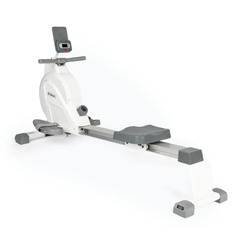 TREXO Rudergerät mit magnetischem Widerstandssystem 1-16 gewichtete Schwungscheibe 3,5 kg Display Stabile Konstruktion Ergometer Rudertrainer Weiß RM100 TREXO Rudergerät mit magnetischem Widerstandssystem 1-16 gewichtete Schwungscheibe 3,5 kg Display Stabile Konstruktion Ergometer Rudertrainer Weiß RM100 von TREXO
