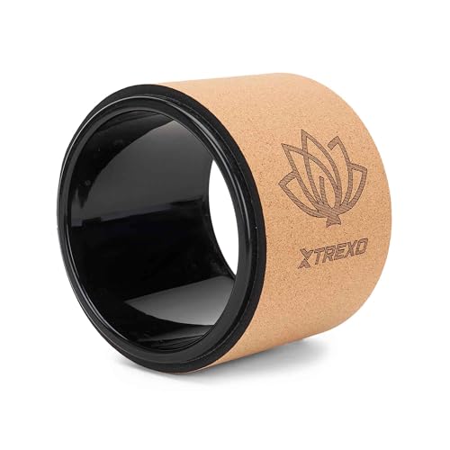 TREXO Yoga Rad Naturkork mit einem Durchmesser von 16 cm und einer Breite von 13 cm in Braun aus 100% ökologischem Kork Perfekt zum Dehnen Bequem durch Schaumstoffpolsterung Leichtes Yoga Rad TREXO Yoga Rad Naturkork mit einem Durchmesser von 16 cm und einer Breite von 13 cm in Braun aus 100% ökologischem Kork Perfekt zum Dehnen Bequem durch Schaumstoffpolsterung Leichtes Yoga Rad von TREXO