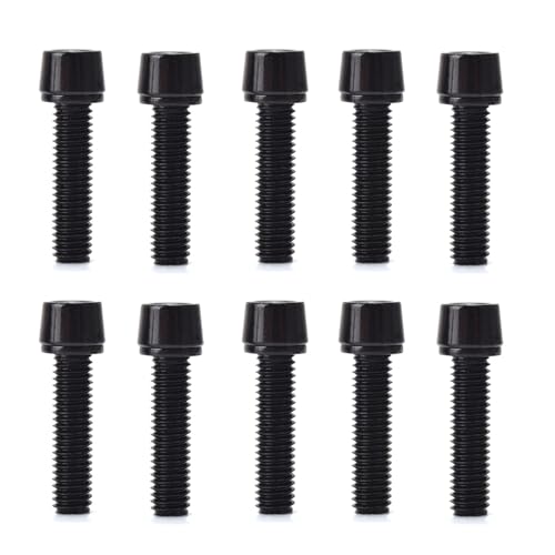 TRHEEE 10Pcs M5x20mm Fahrrad Vorbau Schrauben Schraube Fahrräder Vorbau Top Abdeckung Schrauben Schraube Fahrräder Headsets Schrauben Schraube Mit Unterlegscheiben von TRHEEE