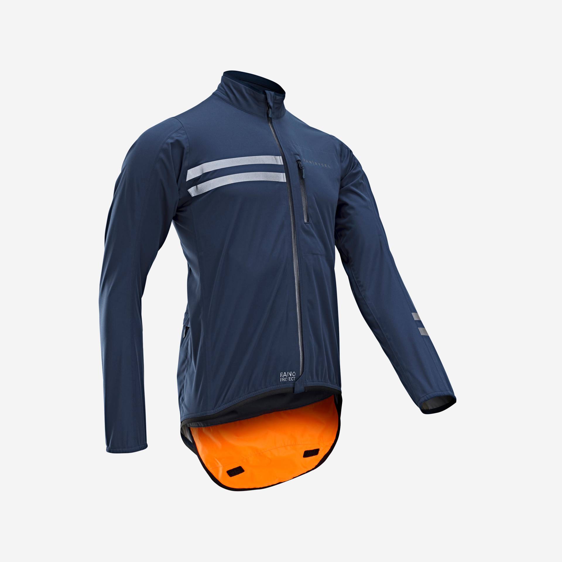 Regenjacke Rennrad langarm RC500 Herren dunkelblau von VAN RYSEL