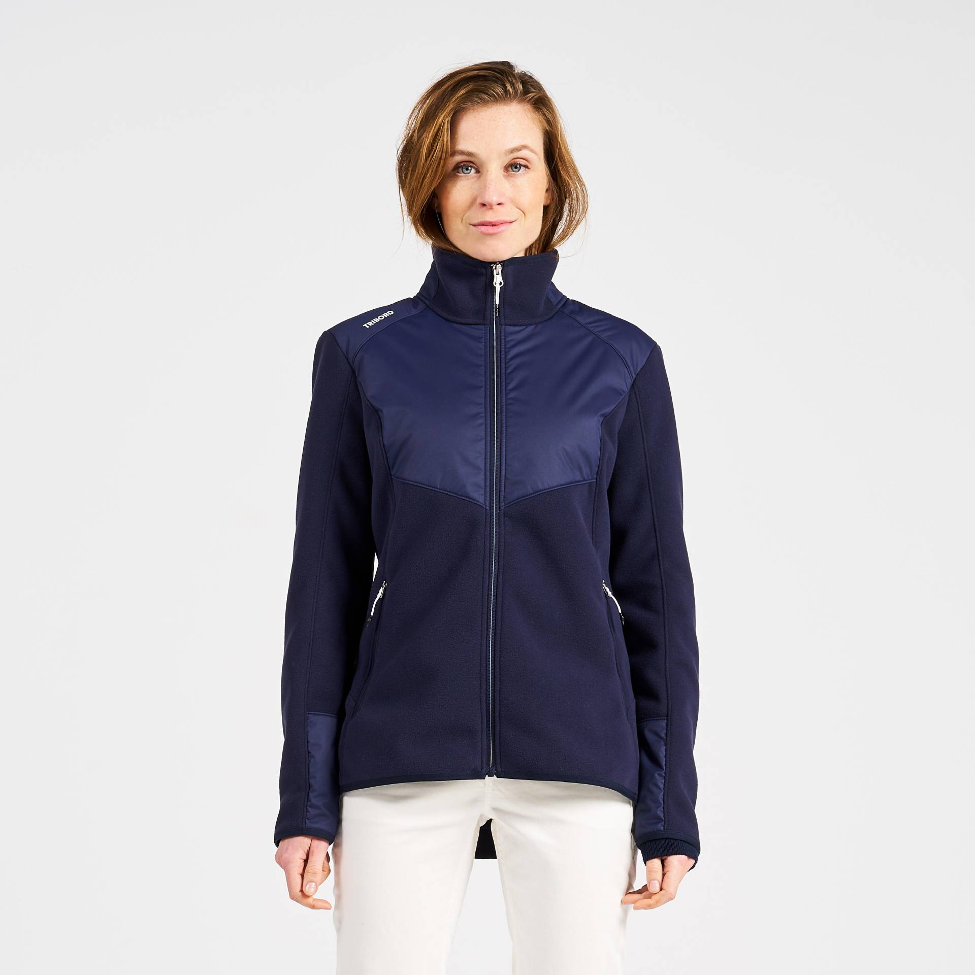 Fleecejacke Segeln Damen warm 500 blau von TRIBORD