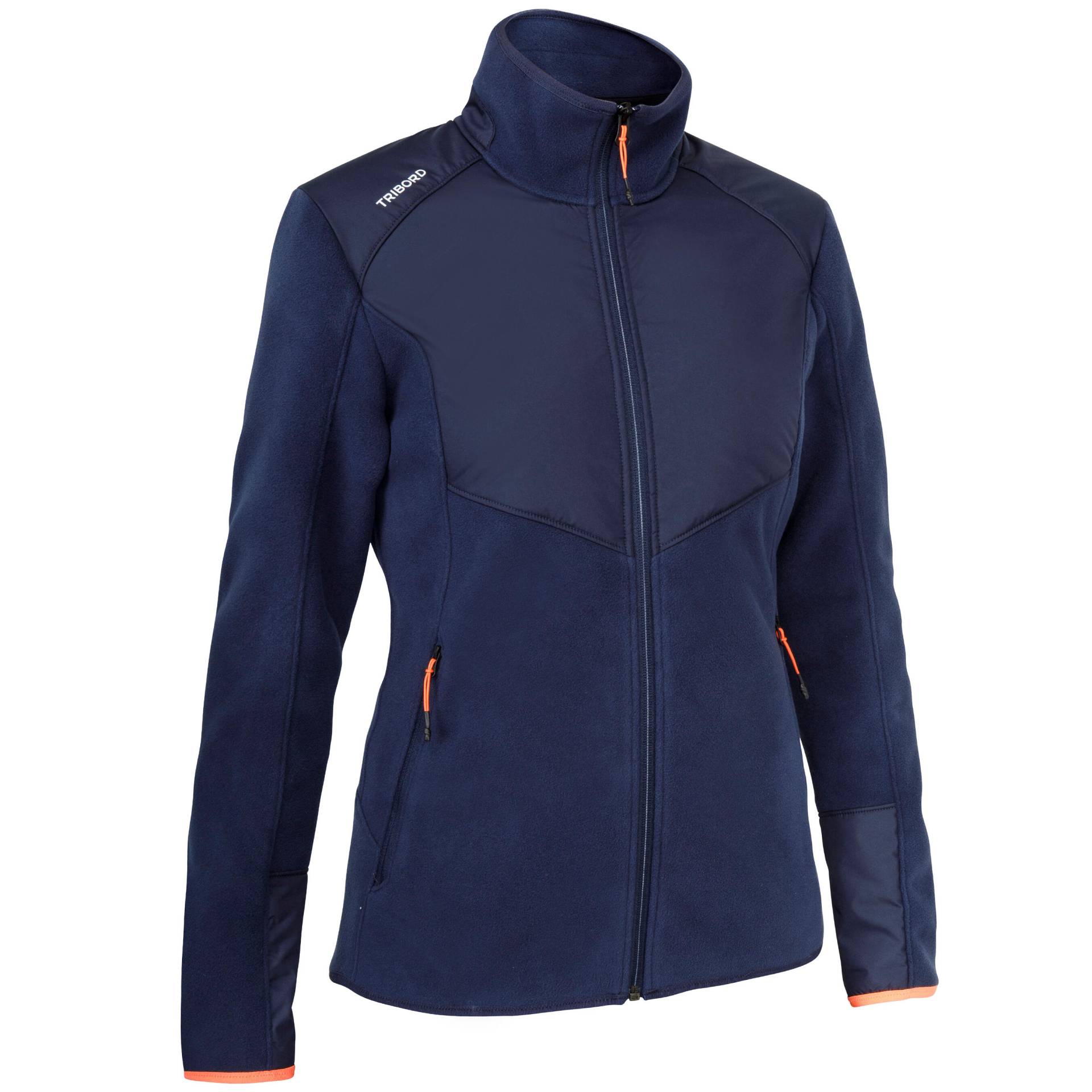 Fleecejacke Segeln Damen 500 marineblau von TRIBORD