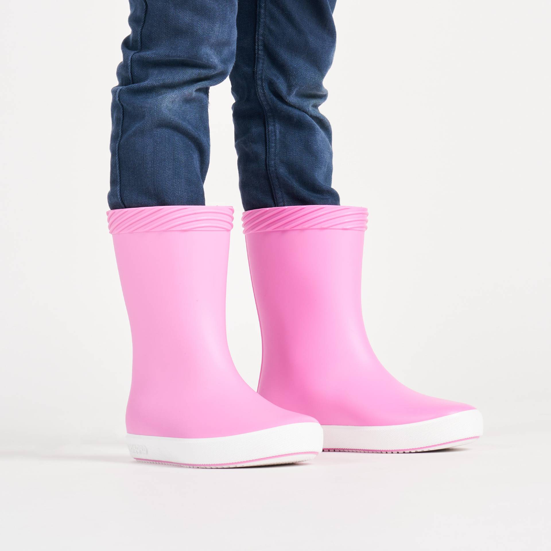 Gummistiefel Regenstiefel Kinder Segeln 100 rosa von TRIBORD