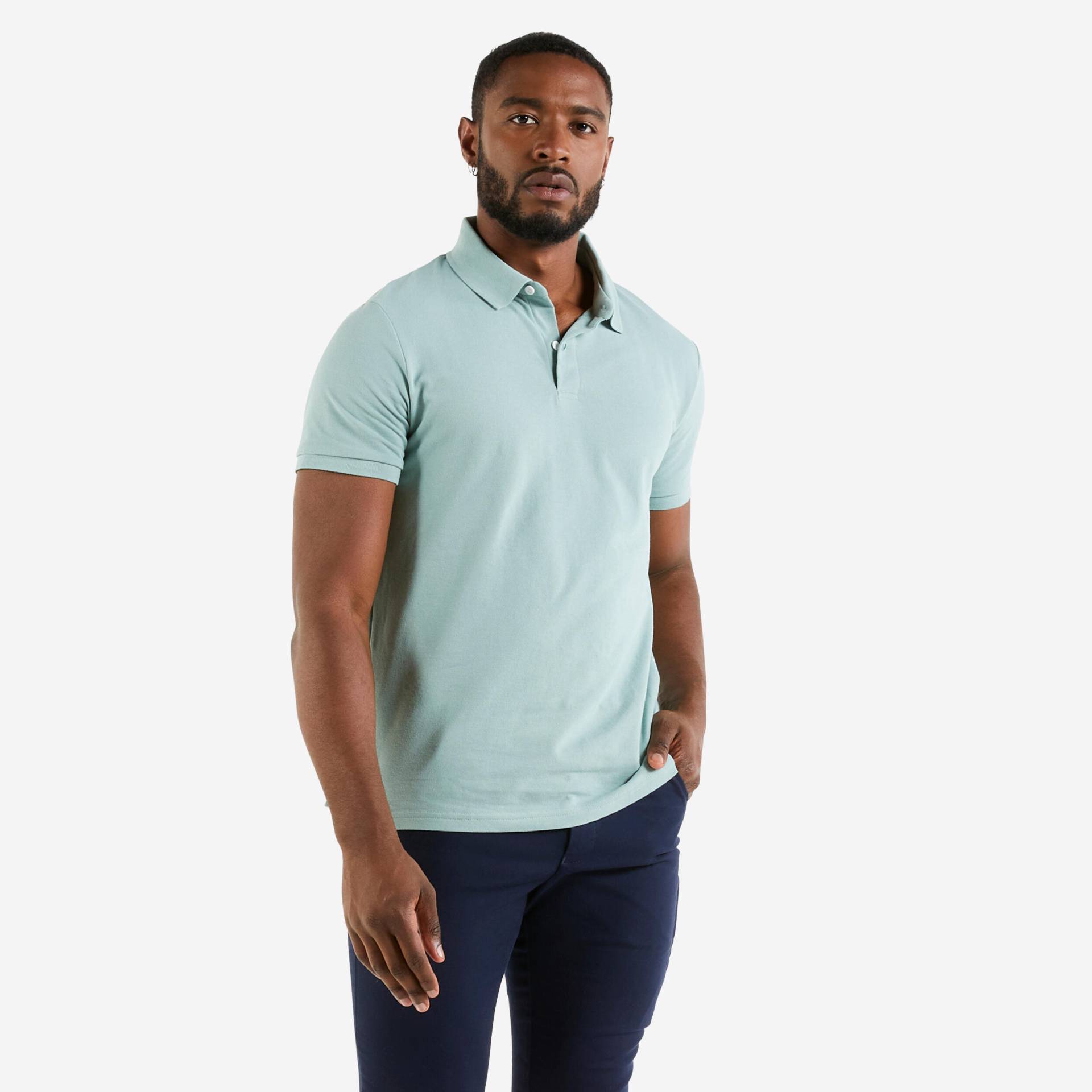 Poloshirt Segeln Herren 100 hellgrün Poloshirt Segeln Herren 100 hellgrün von TRIBORD