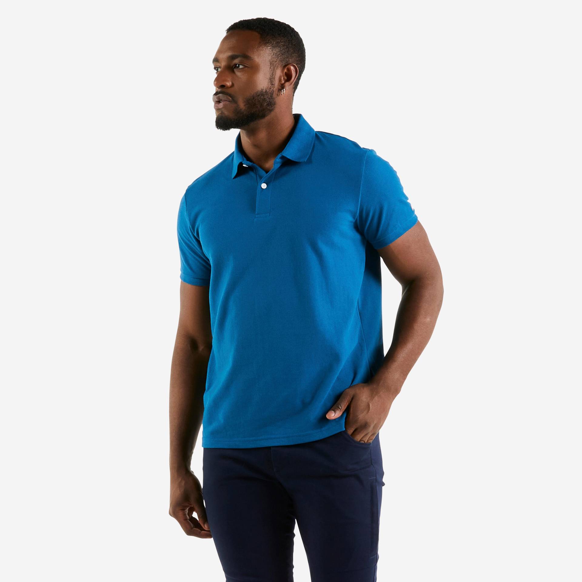 Poloshirt Segeln Herren kurzarm - 100 blau von TRIBORD