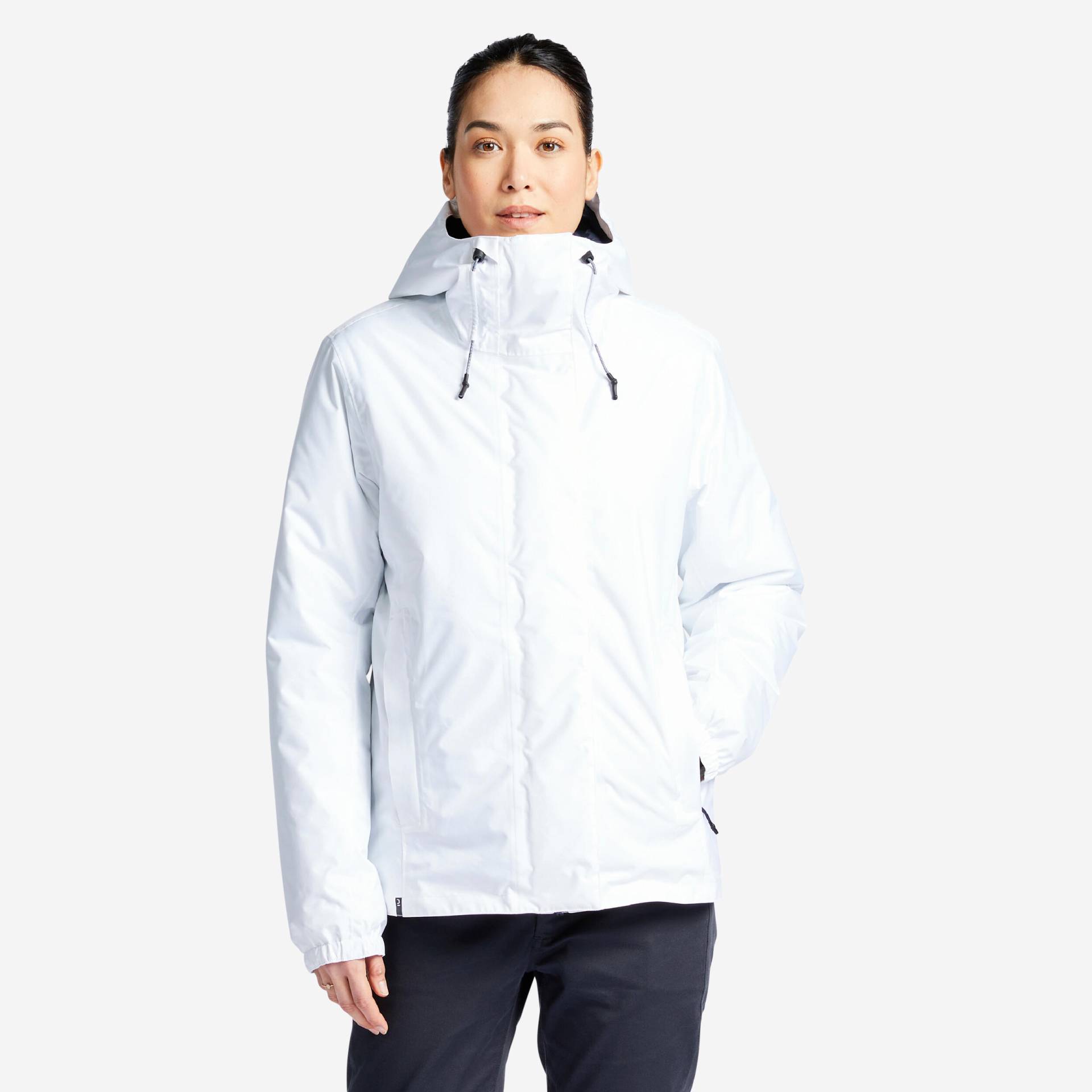 Regenjacke Segeln Damen warm wasserdicht - 100 weiss von TRIBORD