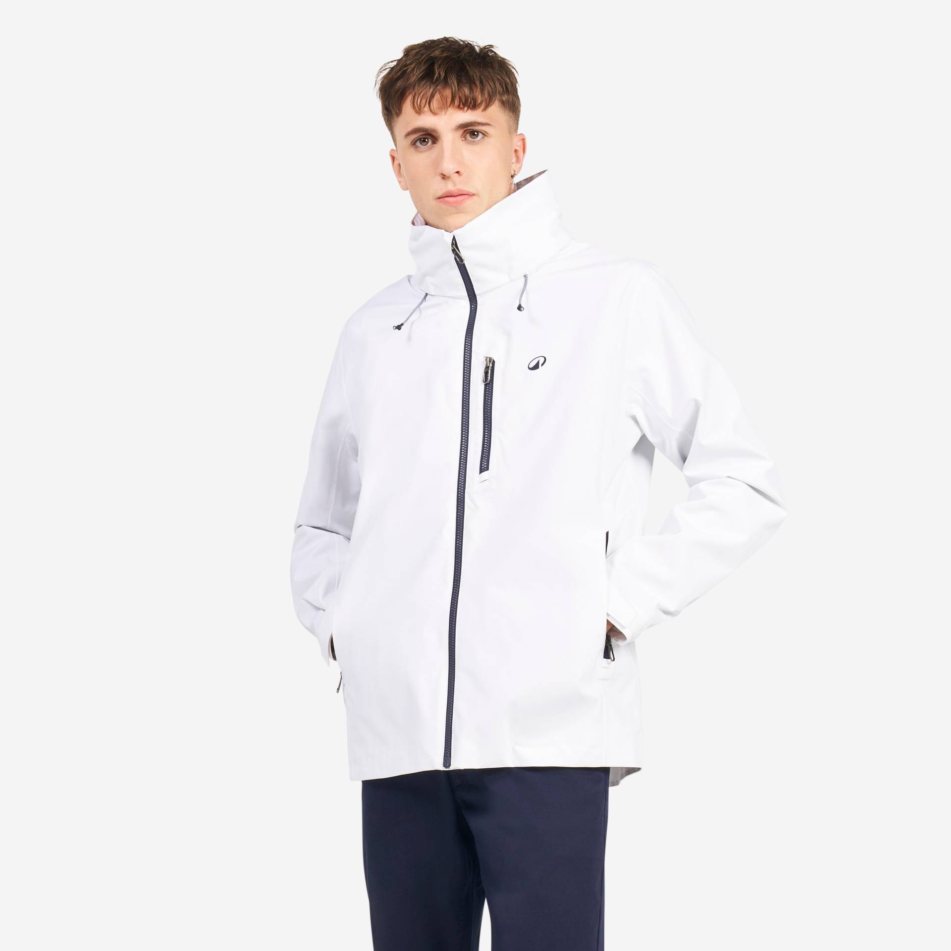 Regenjacke Segeln Herren wasserdicht Sailing 300 weiß Regenjacke Segeln Herren wasserdicht Sailing 300 weiß von TRIBORD
