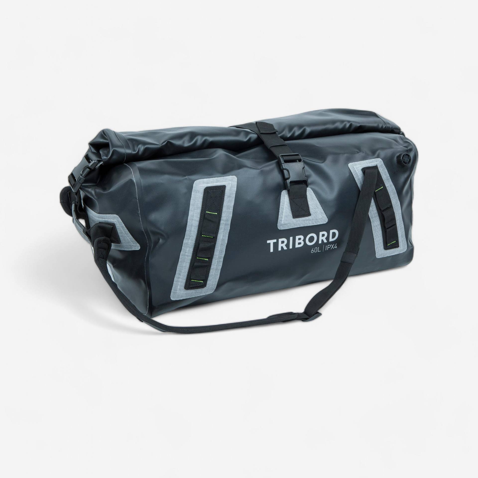 Reisetasche Sporttasche 60 l wasserdicht - schwarz von TRIBORD