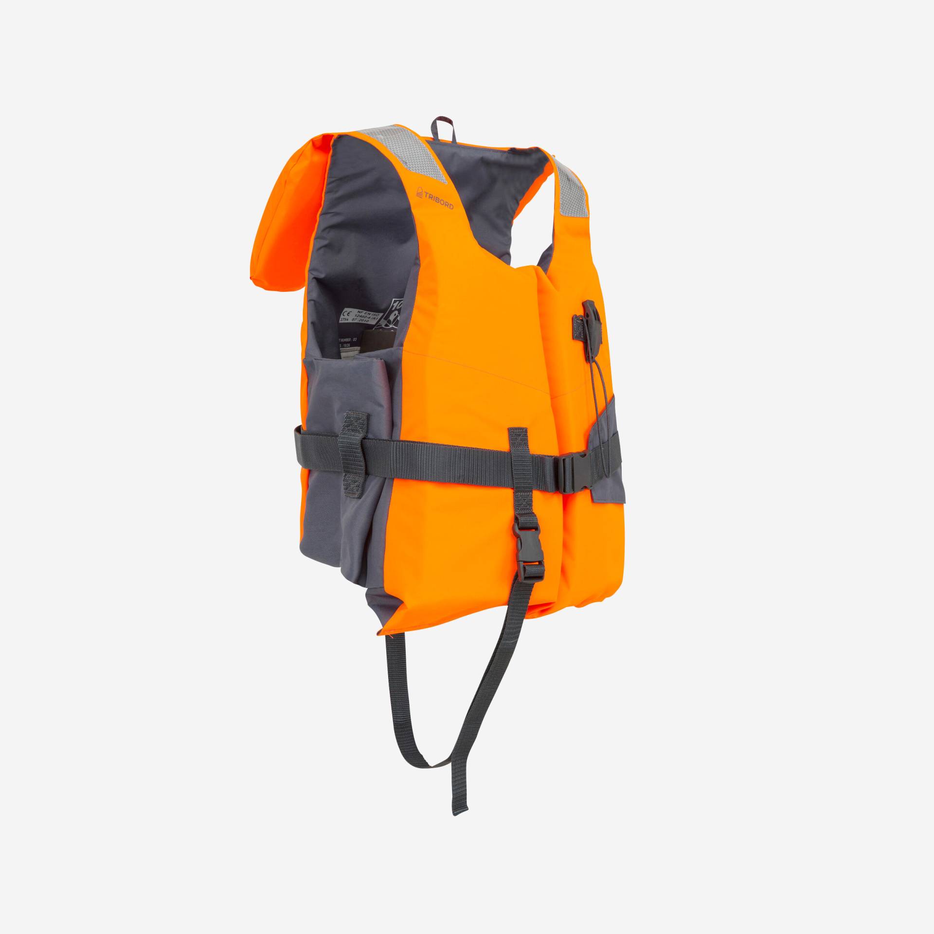 Rettungsweste Damen/Herren - LJ100N Easy orange/grau Rettungsweste Damen/Herren - LJ100N Easy orange/grau von TRIBORD