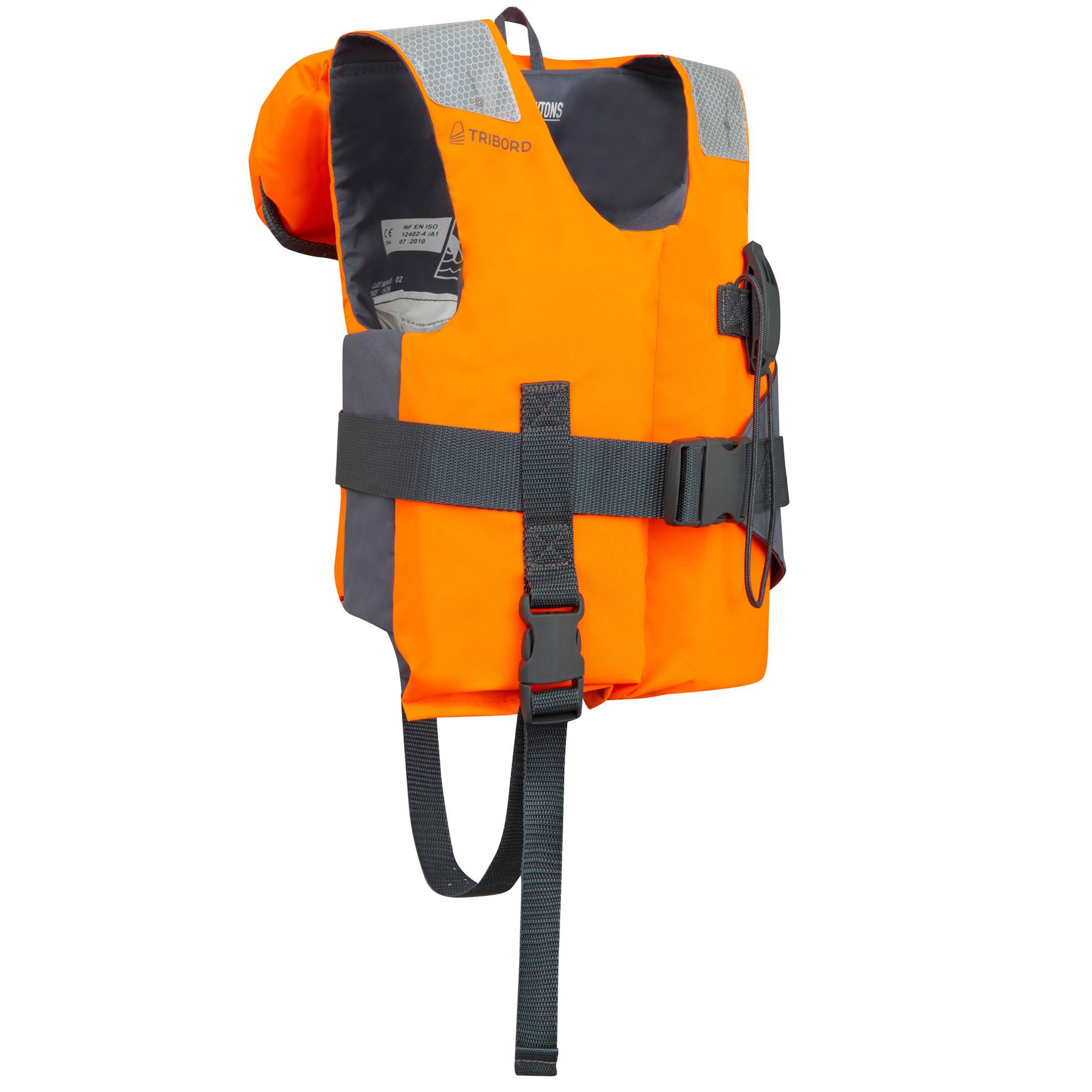 Rettungsweste Kinder 15–40 kg - LJ100N Easy orange/grau von TRIBORD