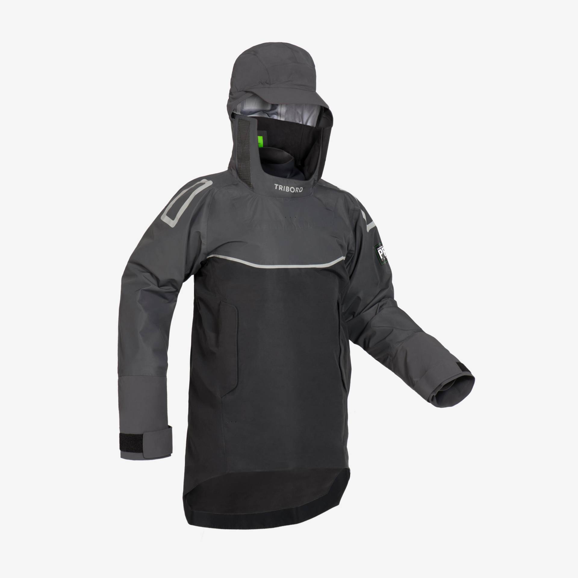 Schlupfjacke Segeln Herren lang Offshore Pro Series dunkelgrau Schlupfjacke Segeln Herren lang Offshore Pro Series dunkelgrau von TRIBORD