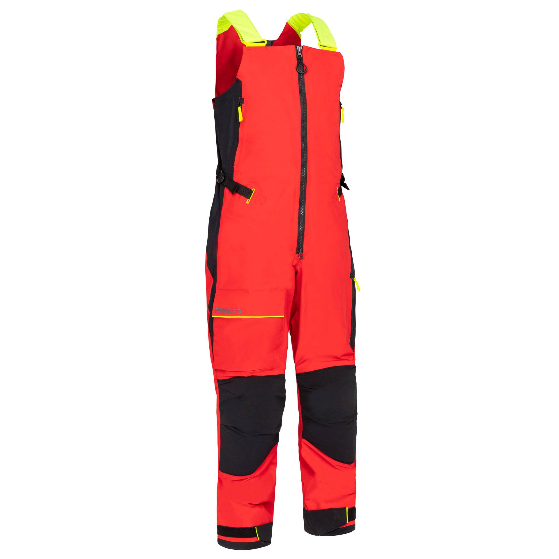 Segellatzhose Damen/Herren Open Dropseat Offshore 900 rot von TRIBORD