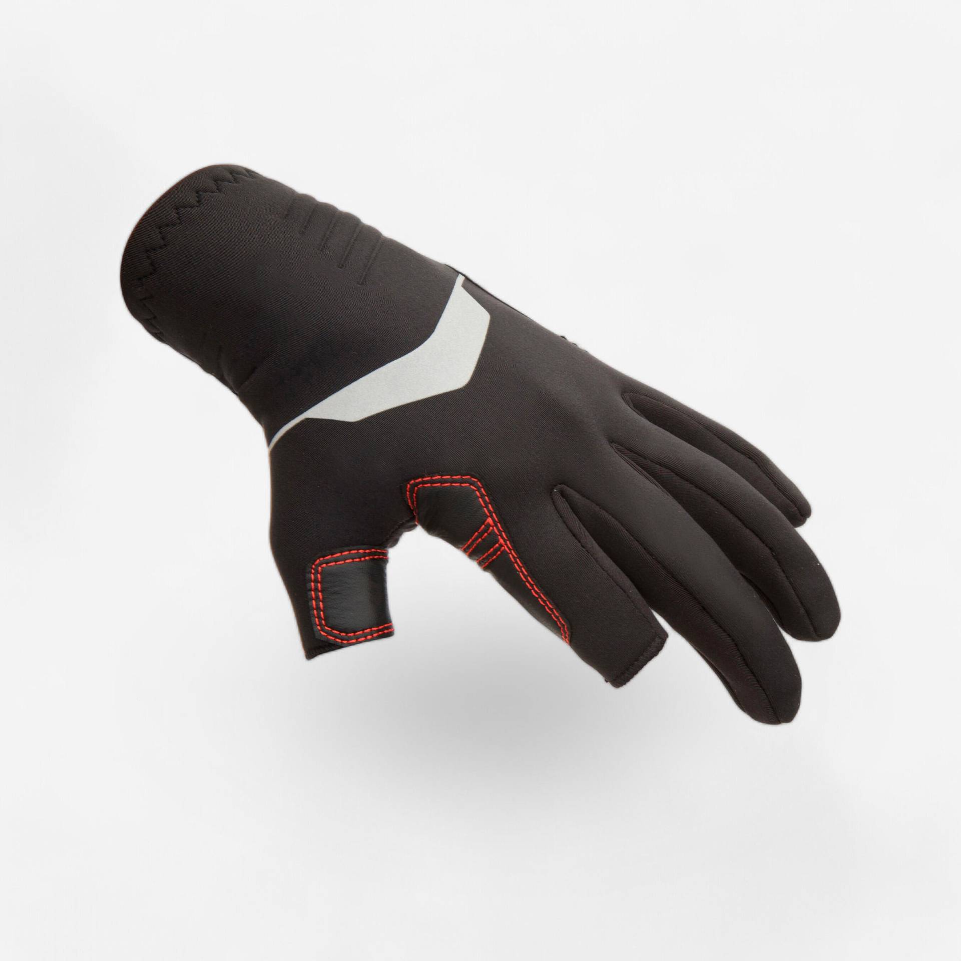 Segelhandschuhe Neopren Zweifinger Damen/Herren 900 schwarz Segelhandschuhe Neopren Zweifinger Damen/Herren 900 schwarz von TRIBORD