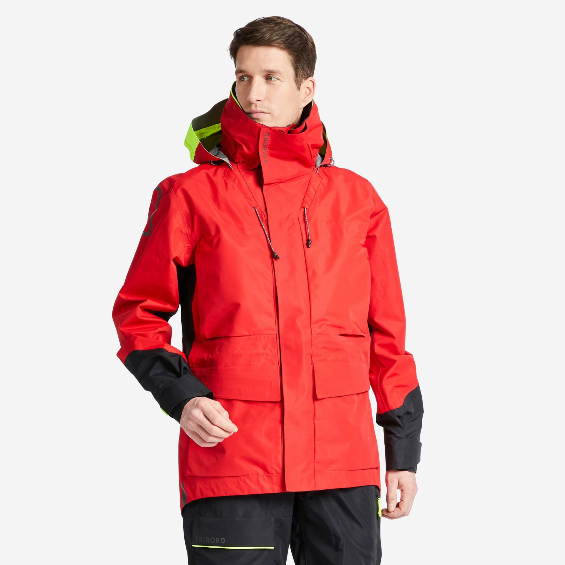 Segeljacke Herren wasserdicht - Offshore 900 rot von TRIBORD