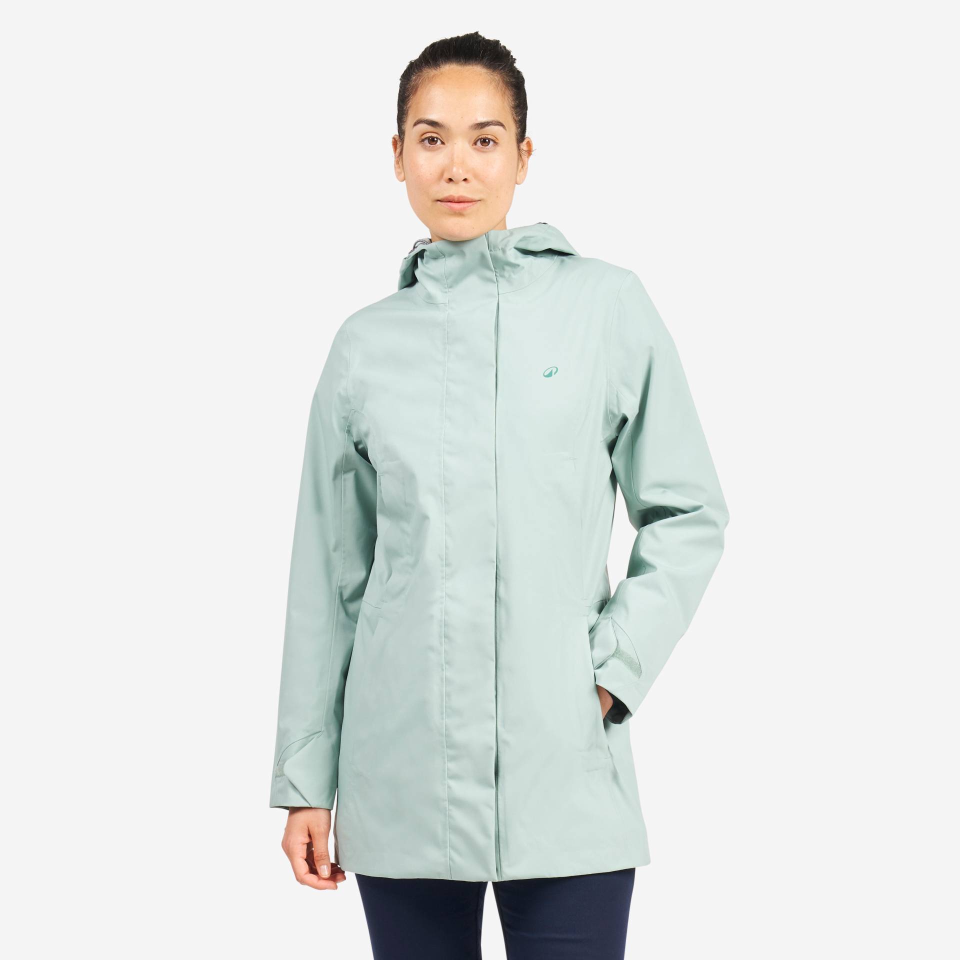 Segeljacke Regenjacke Damen wasserdicht 300 hellgrün Segeljacke Regenjacke Damen wasserdicht 300 hellgrün von TRIBORD