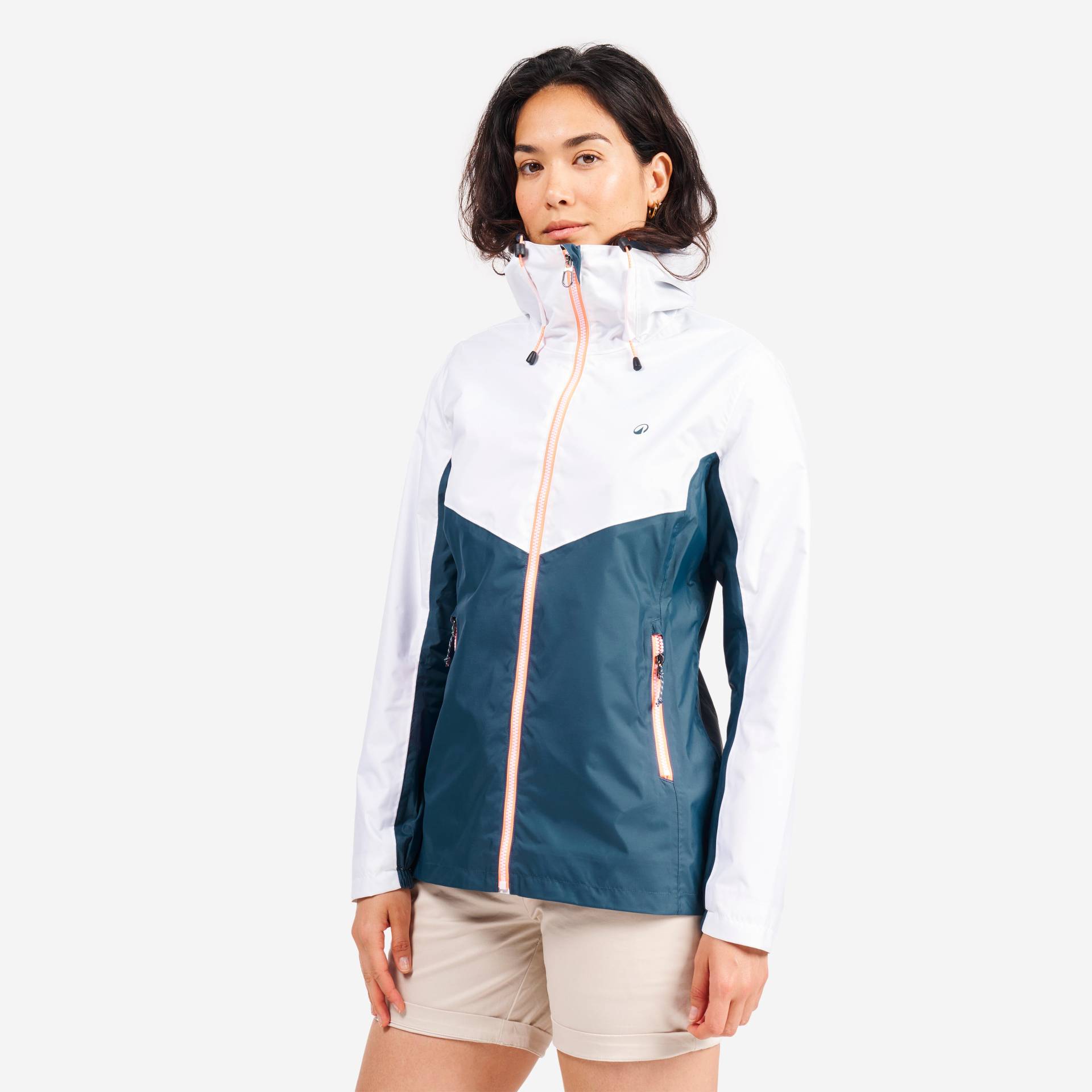 Segeljacke Regenjacke Damen wasserdicht - Sailing 100 grau/weiss Segeljacke Regenjacke Damen wasserdicht - Sailing 100 grau/weiss von TRIBORD