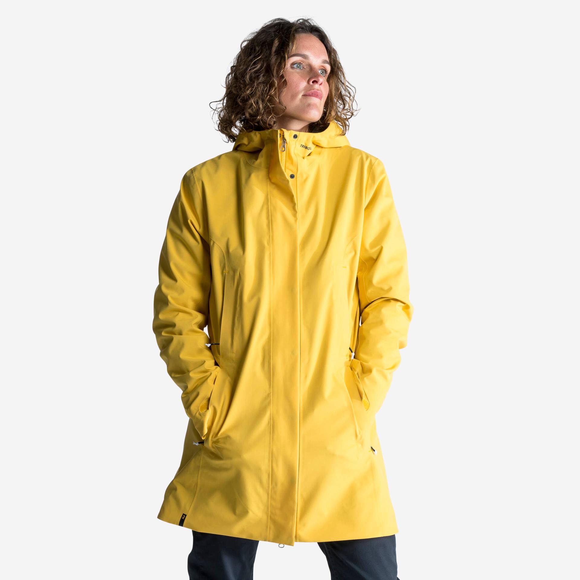 Segeljacke Regenjacke Damen wasserdicht Sailing 300 gelb von TRIBORD