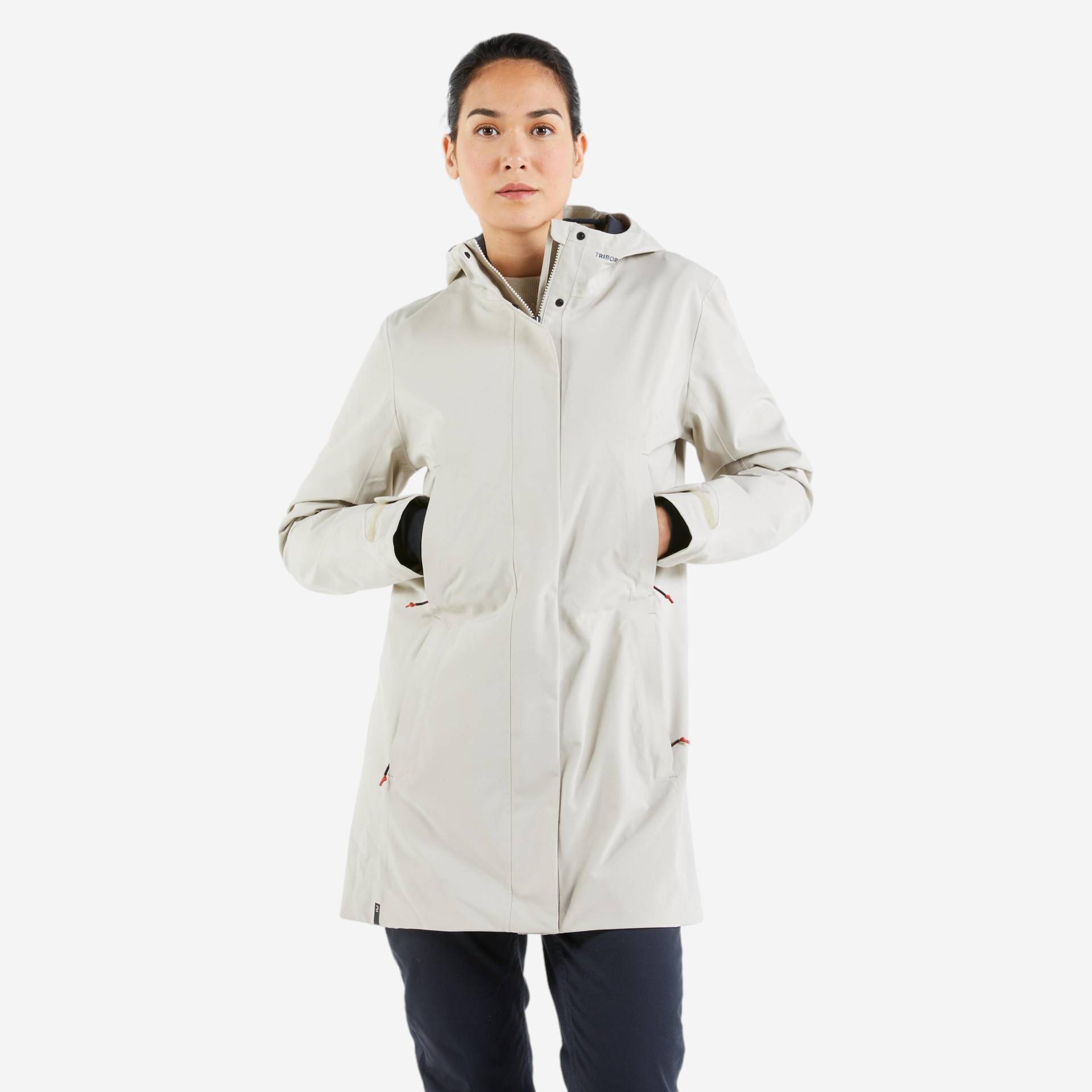 Regen Segeljacke Wachsjacke Damen wasserdicht 300 beige von TRIBORD