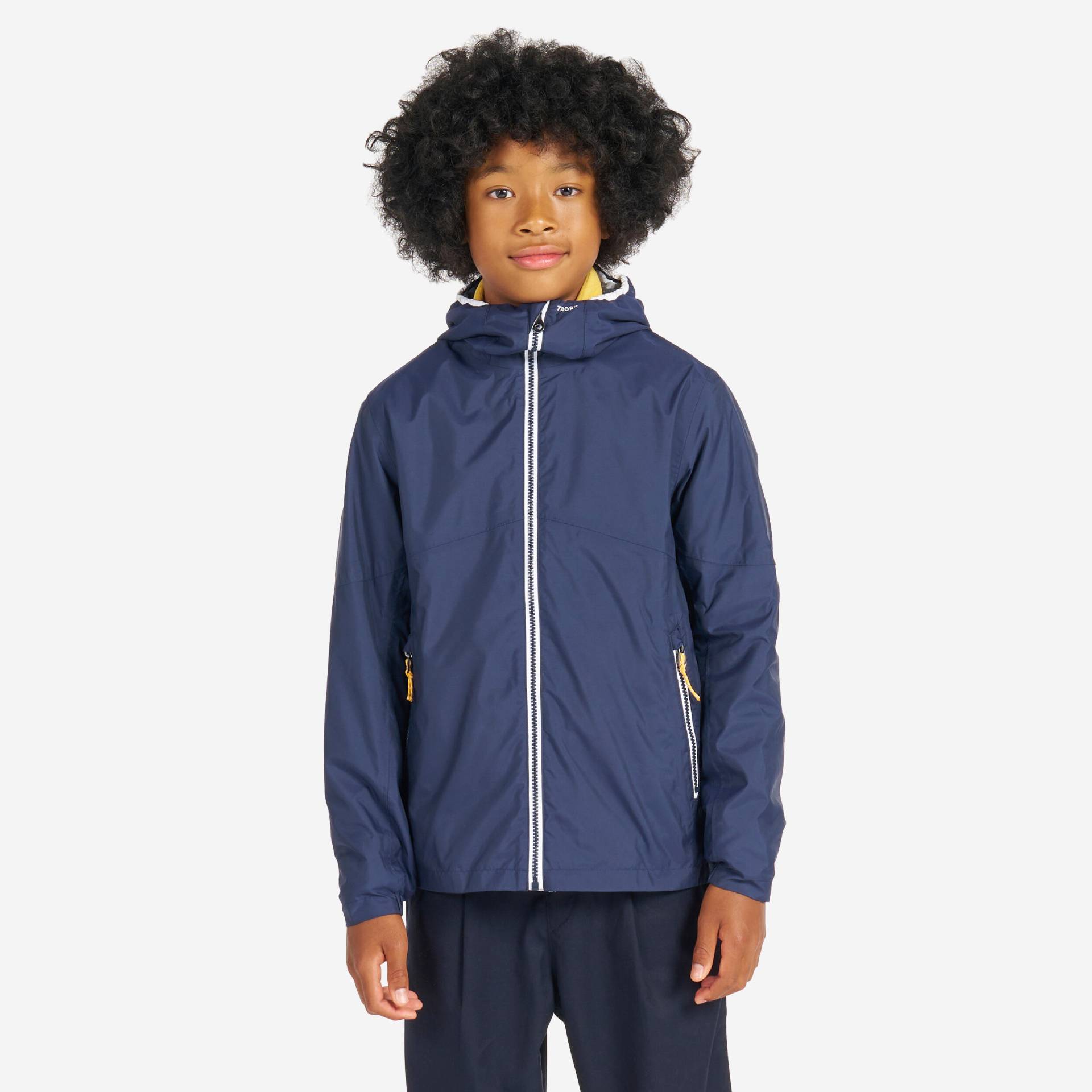 Segeljacke Regenjacke Kinder wasserdicht - Sailing 100 marineblau von TRIBORD