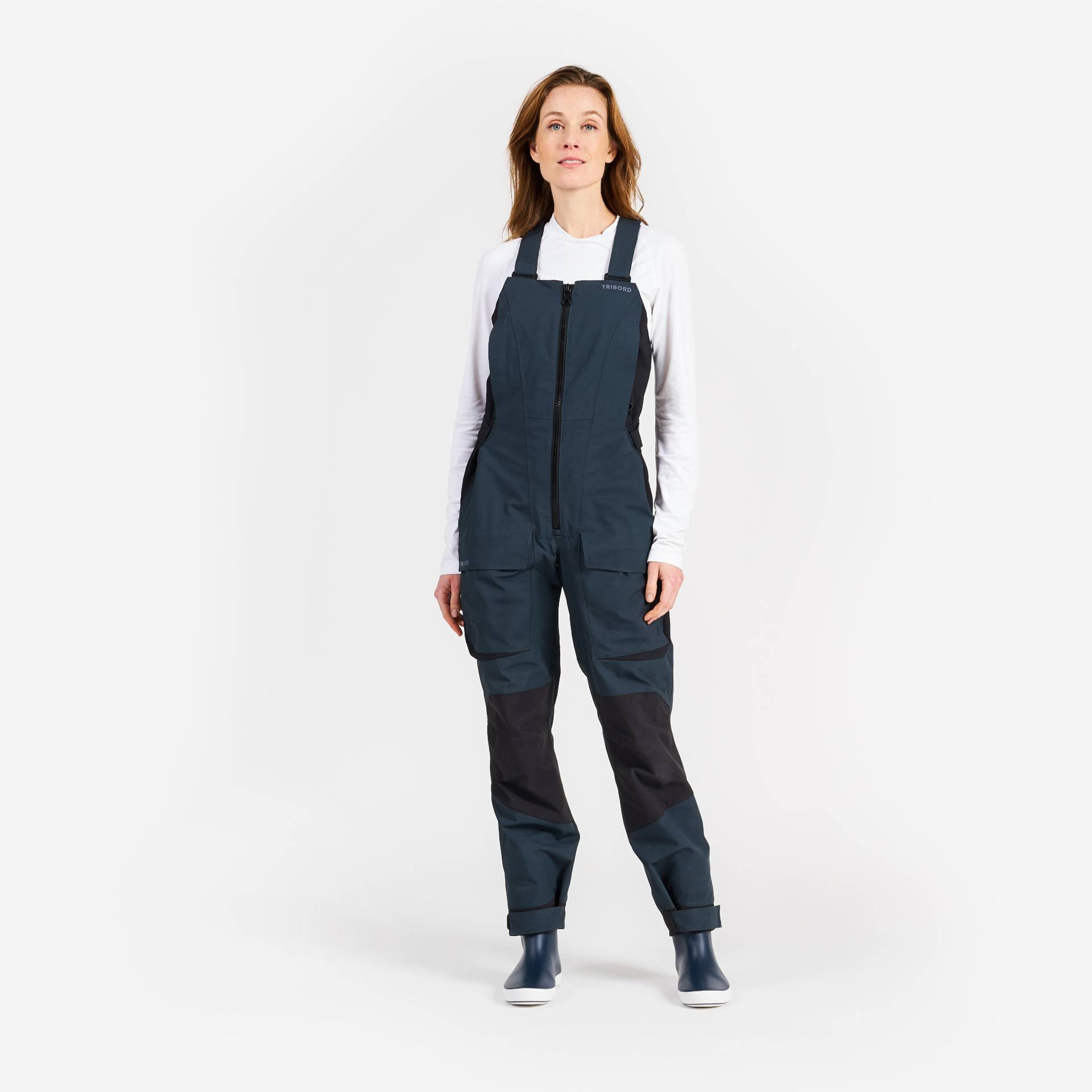 Segellatzhose Damen - 500 dunkelgrau von TRIBORD