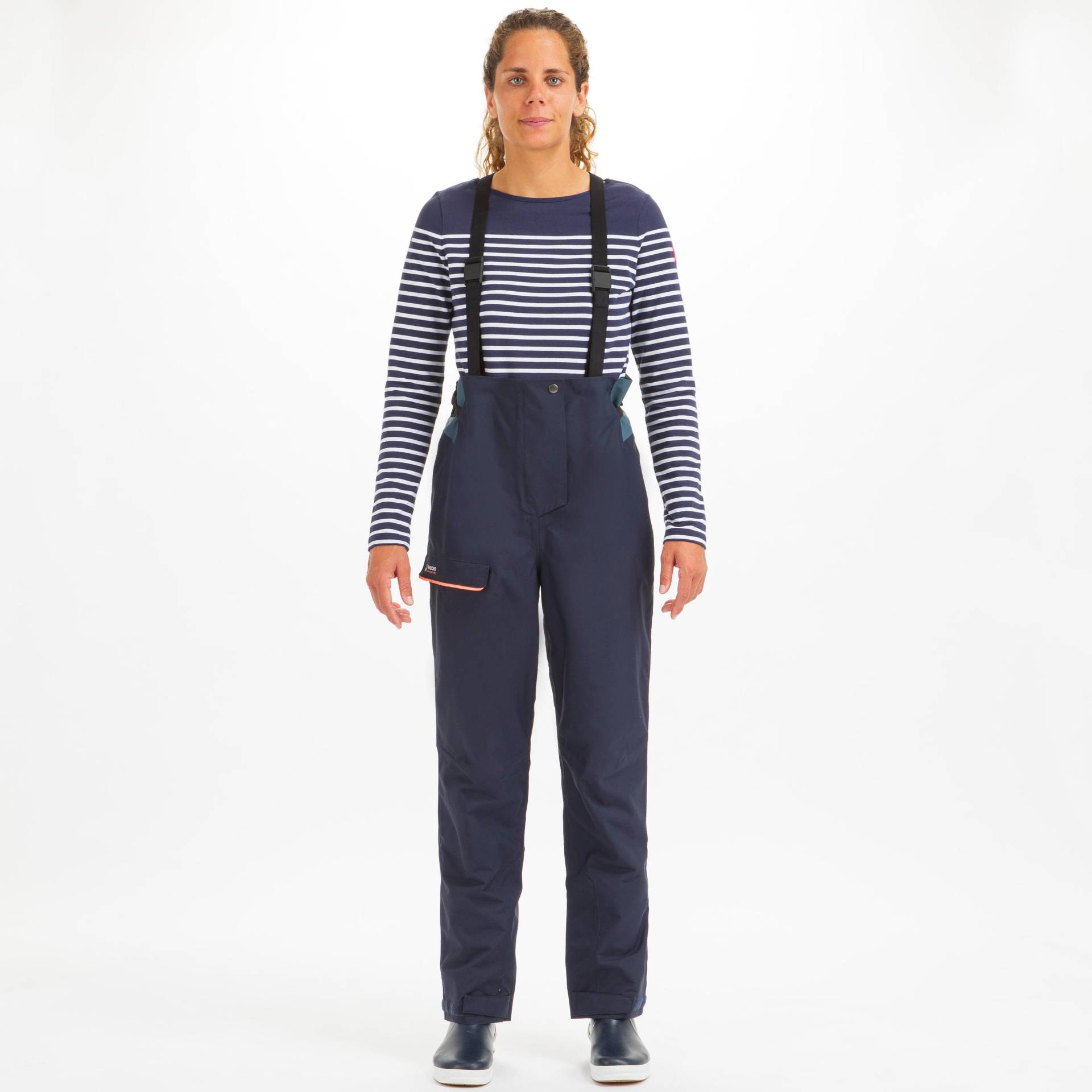 Segellatzhose Damen wasserdicht - 300 marineblau von TRIBORD