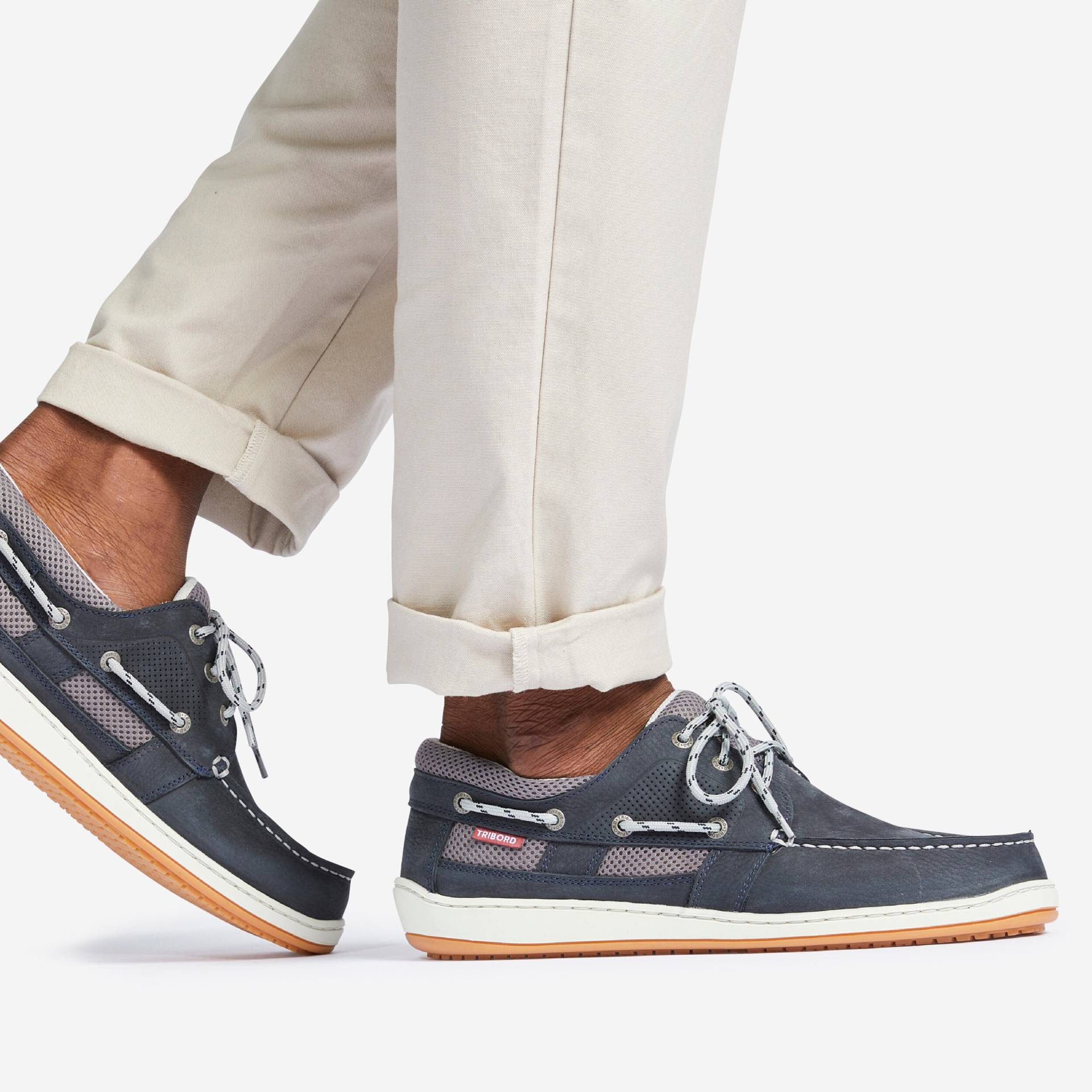 Segelschuhe Herren Leder - Clipper blau Segelschuhe Herren Leder - Clipper blau von TRIBORD