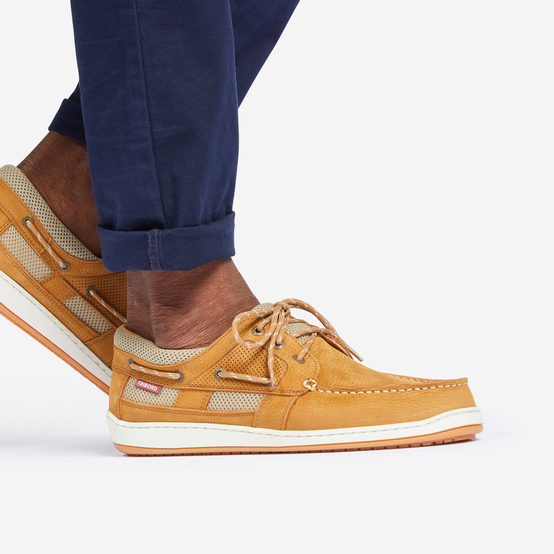 Segelschuhe Herren Leder - Clipper braun Segelschuhe Herren Leder - Clipper braun von TRIBORD