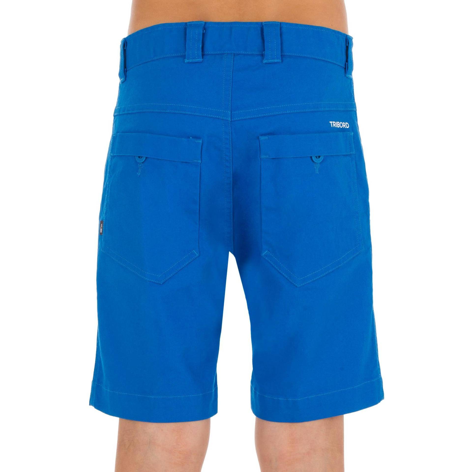 Bermuda Shorts Segeln Kinder strapazierfähig 100 neonblau von TRIBORD