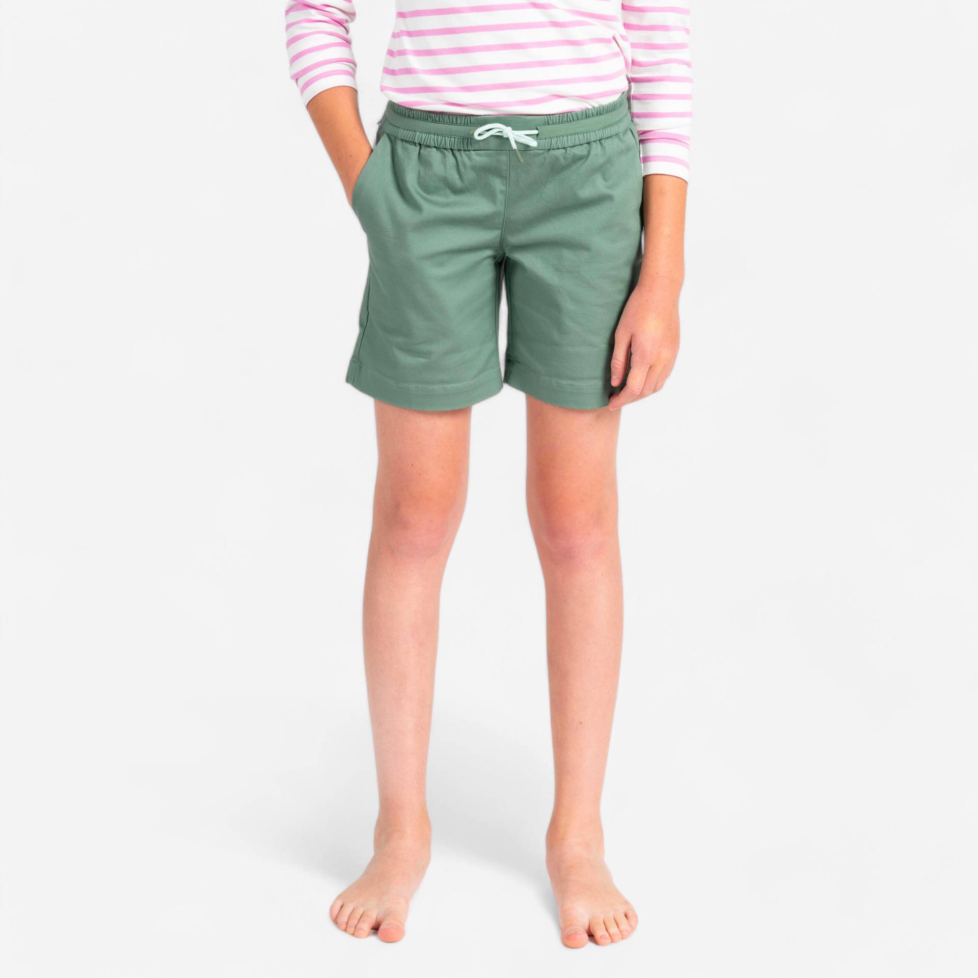 Segelshorts Kinder Mädchen - Sailing 100 khaki von TRIBORD