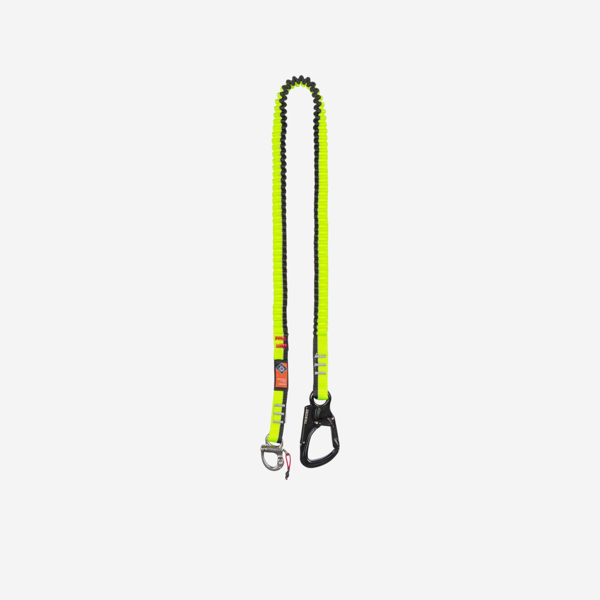 Sicherheitsgurt Lifeline Segeln Ein-Hand-Karabiner 2 m neongelb/schwarz Sicherheitsgurt Lifeline Segeln Ein-Hand-Karabiner 2 m neongelb/schwarz von TRIBORD