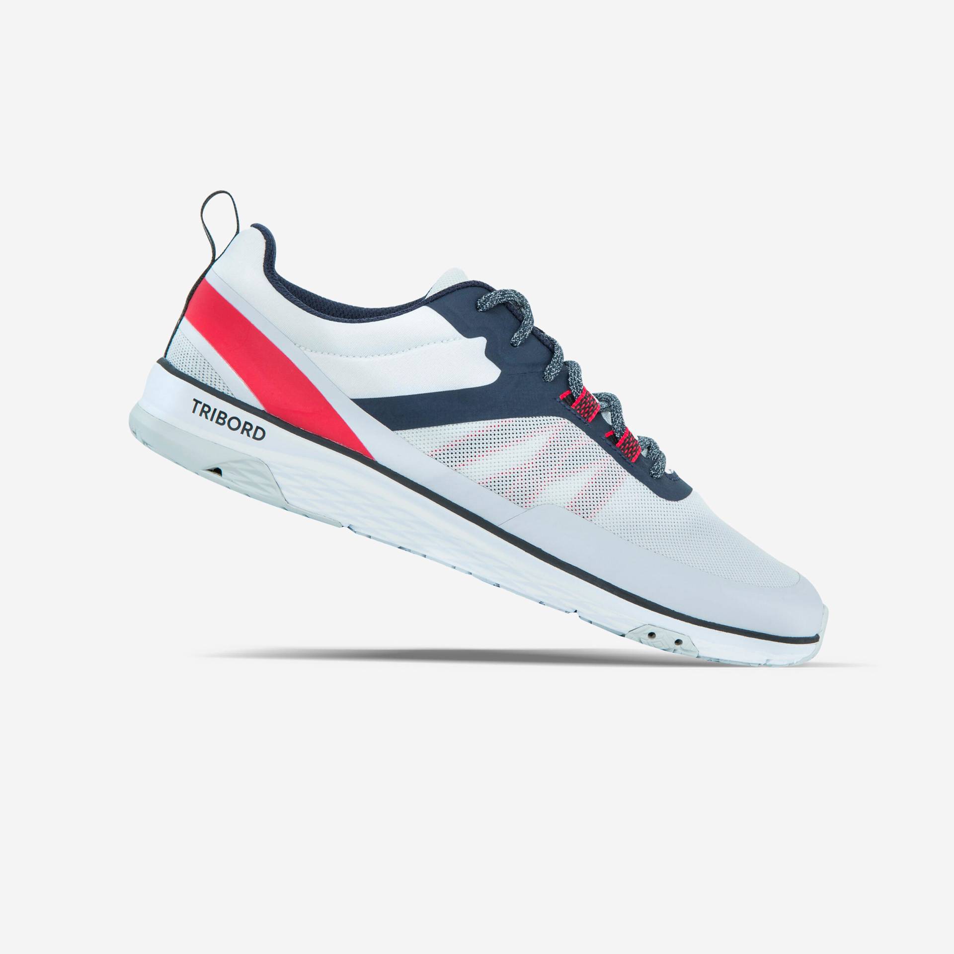 Sportschuhe Segeln Herren - Race hellgrau/rot Sportschuhe Segeln Herren - Race hellgrau/rot von TRIBORD