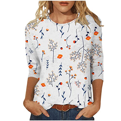 Bluse Damen Sommer Tops Leopard Druck Oberteile 3/4 Arm Tshirt Tunika Pullover mit O-Ausschnitt Schmale Passform T-Shirt Bequeme Longbluse Basic Shirt Casual Longtops Blusen Laufshirt für Frauen Bluse Damen Sommer Tops Leopard Druck Oberteile 3/4 Arm Tshirt Tunika Pullover mit O-Ausschnitt Schmale Passform T-Shirt Bequeme Longbluse Basic Shirt Casual Longtops Blusen Laufshirt für Frauen von TRIGLICOLEUM