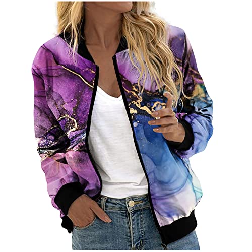 Bomberjacke Damen Bunte Karodruck Kurzjacke Leichte Bomber Jacket Blouson Jacke Stehkragen Fliegerjacke Kurze Übergangsjacke Langärmelig Pilotenjacke Reißverschluss Strickjacke Herbst Winter Mantel Bomberjacke Damen Bunte Karodruck Kurzjacke Leichte Bomber Jacket Blouson Jacke Stehkragen Fliegerjacke Kurze Übergangsjacke Langärmelig Pilotenjacke Reißverschluss Strickjacke Herbst Winter Mantel von TRIGLICOLEUM