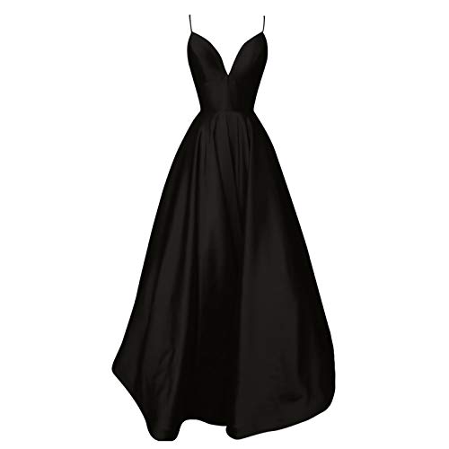 Langes Maxikleid Damen Elegantes Einfarbiges Swing Kleider Sexy Ballkleid Trägerkleid mit V-Ausschnitt Mode Fließendes Abendkleid Cocktailkleid mit Hoher Taille Schlitz Ärmelloses Karnevalskleid Langes Maxikleid Damen Elegantes Einfarbiges Swing Kleider Sexy Ballkleid Trägerkleid mit V-Ausschnitt Mode Fließendes Abendkleid Cocktailkleid mit Hoher Taille Schlitz Ärmelloses Karnevalskleid von TRIGLICOLEUM