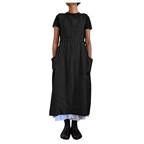 TRIGLICOLEUM Latzkleid Damen Elegantes Einfarbiges Sommerkleid Lässig Locker Trägerkleid Minirock Mode A-Linien Kleid Langes Kleid Taillenkleid Strandkleid mit Tasche Blusenkleid TRIGLICOLEUM Latzkleid Damen Elegantes Einfarbiges Sommerkleid Lässig Locker Trägerkleid Minirock Mode A-Linien Kleid Langes Kleid Taillenkleid Strandkleid mit Tasche Blusenkleid von TRIGLICOLEUM