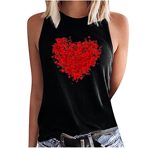 TRIGLICOLEUM T-Shirt Damen Elegante Schlichte Bluse Tunika Tshirt mit Herz Print Lässige Pullover mit Rundhals Kurzärmelig Laufshirt Sommer Basic Shirt Oberteile Hemden Kurzarmshirt TRIGLICOLEUM T-Shirt Damen Elegante Schlichte Bluse Tunika Tshirt mit Herz Print Lässige Pullover mit Rundhals Kurzärmelig Laufshirt Sommer Basic Shirt Oberteile Hemden Kurzarmshirt von TRIGLICOLEUM
