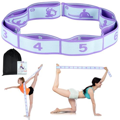 Triitech Gymnastik-Stretchband für Kinder, Stretching-Gurt mit Schlaufen, Widerstandsbänder für Trainer beim Gymnastiktraining, Yoga, Latein von TRIITECH