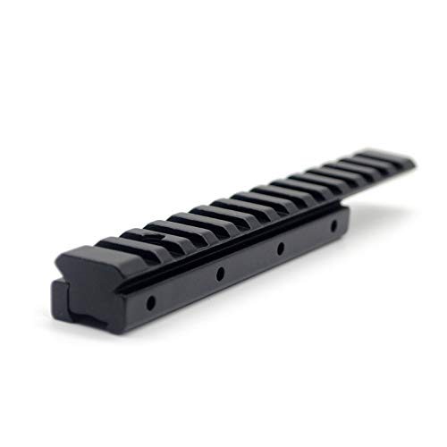 TRIROCK 155mm Length Extension Dovetail Rail 11mm to 20mm Weaver Picatinny Flat Top Riser Rail Adapter Scope Mount von TRIROCK