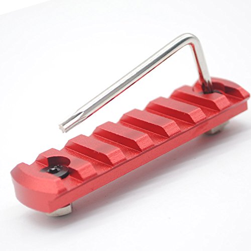 trirock m-lok Schiene Abschnitt rot Farbe Aluminium - 7 slots von TRIROCK