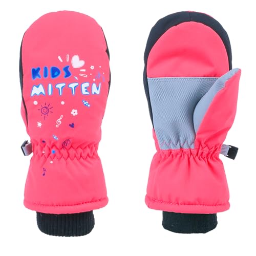 TRIWONDER Fäustlinge für Kinder, atmungsaktiv und Winddicht, Skihandschuhe Thermo Winterhandschuhe für Jungen und Mädchen (Rosenrot, XS (5-7 Jahre alt)) TRIWONDER Fäustlinge für Kinder, atmungsaktiv und Winddicht, Skihandschuhe Thermo Winterhandschuhe für Jungen und Mädchen (Rosenrot, XS (5-7 Jahre alt)) von TRIWONDER