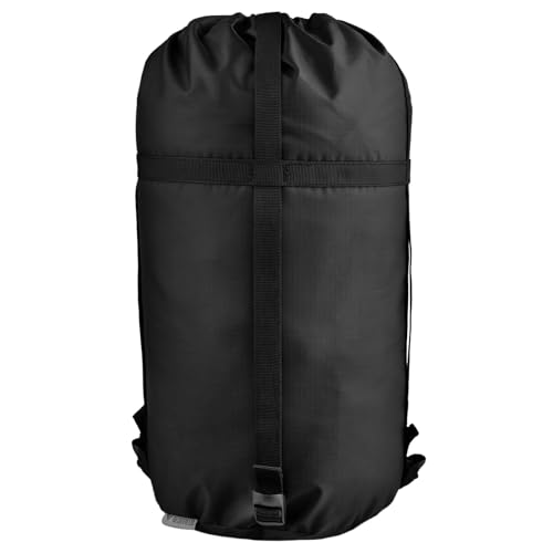 TRIWONDER Kompressionssack Wasserabweisend und Ultraleichte, Schlafsack Aufbewahrungstasche mit Staubklappe für Schlafsack Rucksackreisen, Wandern, Camping, Reisen (XL, Schwarz) von TRIWONDER