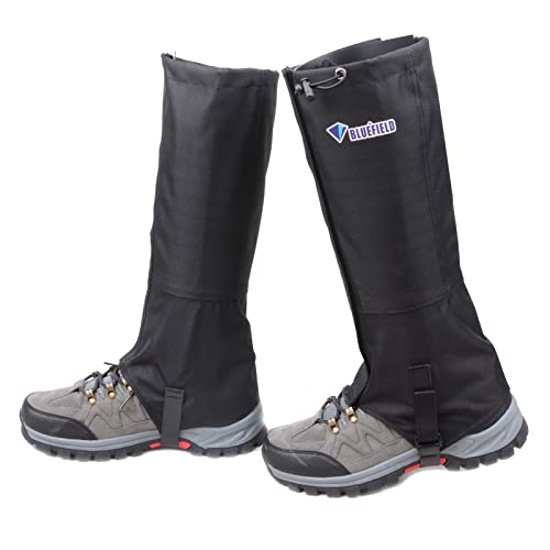 TRIWONDER Outdoor Gamaschen, wasserdichte Outdoor Gamaschen, Verschleißfeste Gaiter für Wandern, Klettern, Schneewandern, Jagd 1 Paar (Schwarz, M) von TRIWONDER