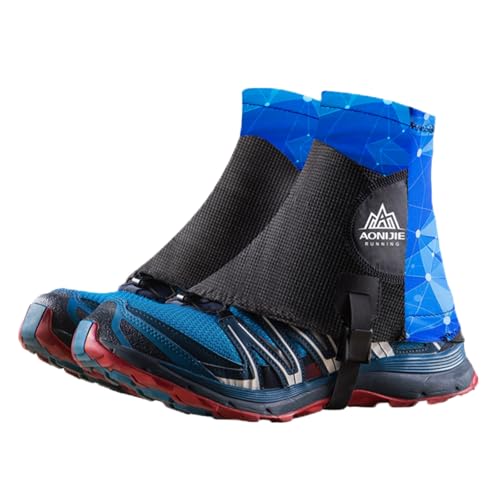 TRIWONDER Reflektierende Gamaschen, Trail Low Gaiters, Running Gamaschen mit UV-Schutz für Damen und Herren (Blau) von TRIWONDER