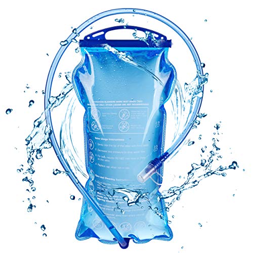 TRIWONDER TPU Faltbarer Trinkflaschen, Soft Flask, Wasserflasche BPA-Frei Sportflasche für Trinkrucksack Fahrrad Sport (3L (PEVA)) von TRIWONDER