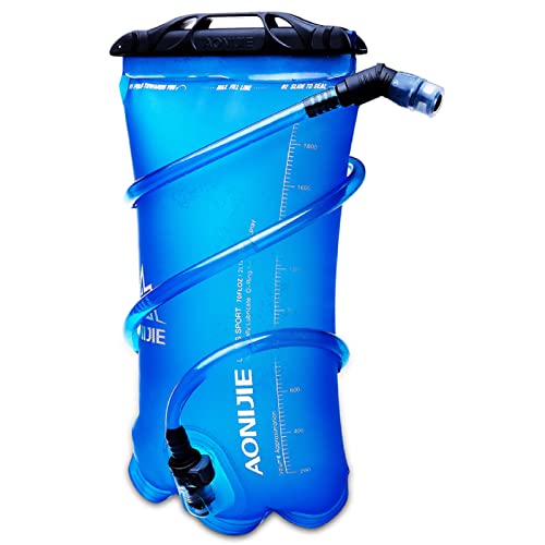 TRIWONDER TPU Faltbarer Trinkflaschen, Soft Flask, Wasserflasche BPA-Frei Sportflasche für Trinkrucksack Fahrrad Sport (3L (TPU)) von TRIWONDER