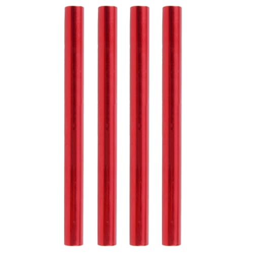 TRIWONDER Zeltstange Repair Splint Repair Kit Ersatzreparaturrohr für Durchmesser 8.6-9.5mm (Rot - 4 Stück) von TRIWONDER