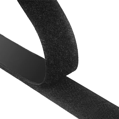 TRIXES Klettband selbstklebend in Schwarz mit 1 Meter Länge und 20 mm Breite - Zugluftstopper für türen - kabelbinder wiederverschließbar - Stationäre Lieferungen TRIXES Klettband selbstklebend in Schwarz mit 1 Meter Länge und 20 mm Breite - Zugluftstopper für türen - kabelbinder wiederverschließbar - Stationäre Lieferungen von TRIXES