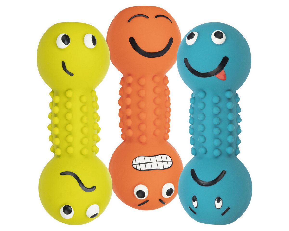 TRIXIE Tierquietschie Smiley-Hantel, Latex TRIXIE Tierquietschie Smiley-Hantel, Latex von TRIXIE